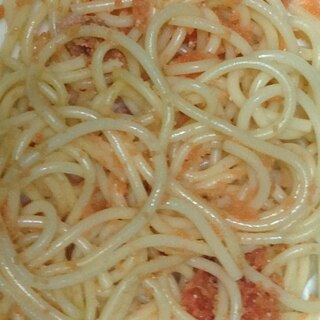 辛子明太子のスパゲッティ